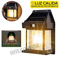 Foco Solar con Sensor Movimiento Lámpara Exteriores Luz Recargable